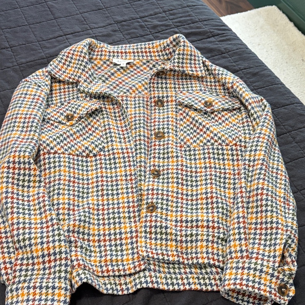 Stylish Houndstooth Shacket
